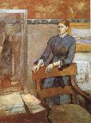 Edgar Degas Portrait of Miss Lu Spain oil painting artist